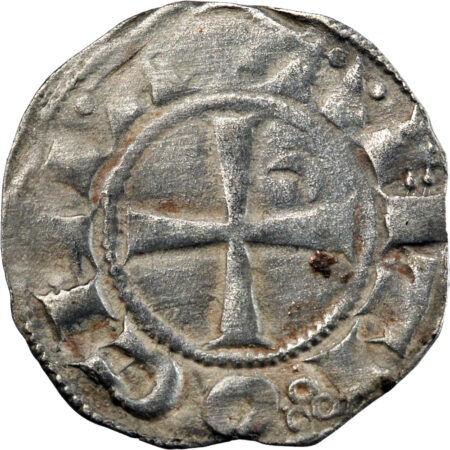 Croisades, Principauté d'Antioche Bohémond III Denier 1163-1201 – Image 2