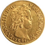France Louis XIV Louis d'or à la Mèche courte 1645 Paris