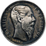 Mexique Maximilien 50 Centavos 1866 Mexico