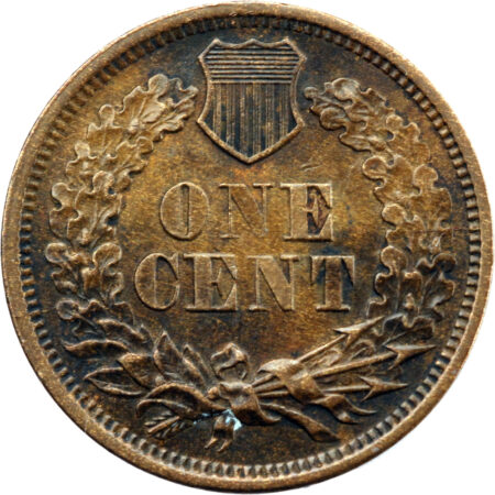 États-Unis Indian Cent 1867 Philadelphie – Image 2