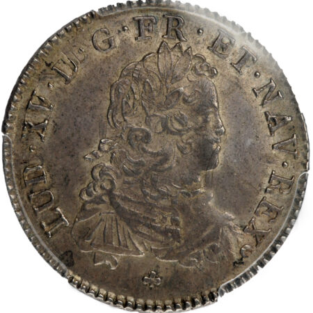 France Louis XV Ecu de France 1721 Tours – Image 3