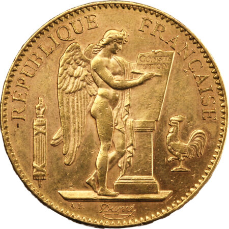 France 100 Francs Or Génie 1908 Paris