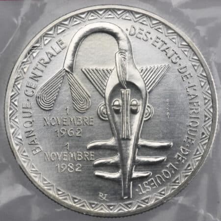 États de l'Afrique de l'Ouest  5000 Francs Essai 1982