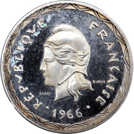 Nouvelles Hébrides  100 Francs Essai 1966