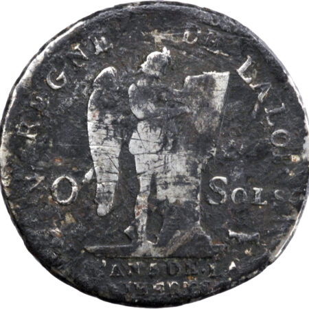 France Louis XVI 30 sols FRANÇOIS au génie 1793 Pau – Image 2