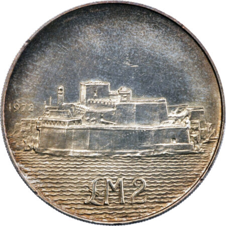 Malte 2 Pounds  1972 – Image 2