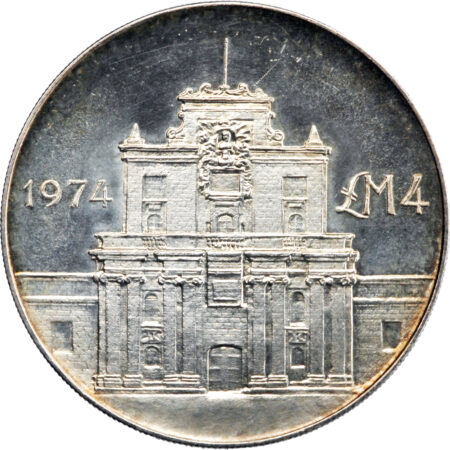 Malte 4 Pounds  1974 – Image 2