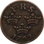 Suède Frederick I Öre 1749