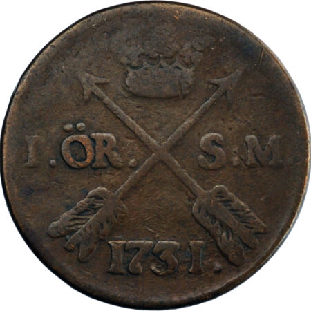 Suède Frederick I Öre 1731 – Image 2