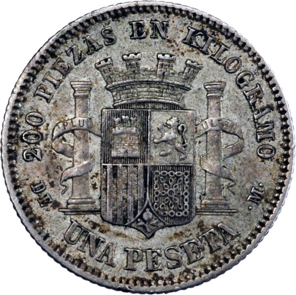 Espagne  Peseta 1870 (18-73) Madrid – Image 2