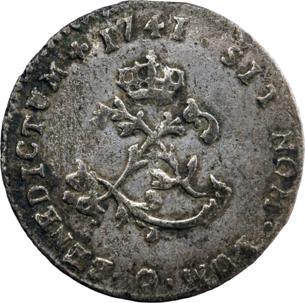 France Louis XV Double sol - Sous Marque 1741 Riom – Image 2
