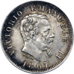 Italie Vittorio Emanuele II Lira 1867 Milan