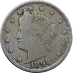 États-Unis  5 Cents Liberty 1899 Philadelphie
