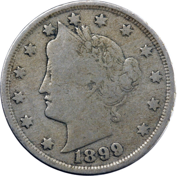 États-Unis  5 Cents Liberty 1899 Philadelphie