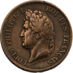 Colonies françaises Louis-Philippe Ier 10 Centimes 1841 Paris