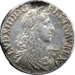 France Louis XIV Demi-écu au buste juvénile 1660 Rennes