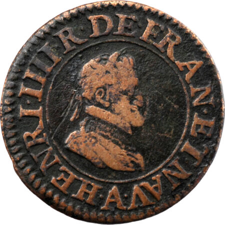 France Henri IV Double tournois 1606 Paris