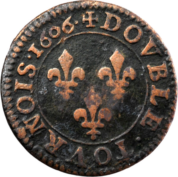 France Henri IV Double tournois 1606 Paris – Image 2