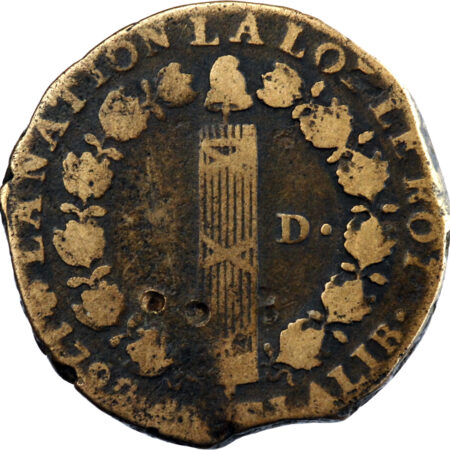 France Louis XVI 12 deniers FRANÇOIS au faisceau 1793 Paris – Image 2