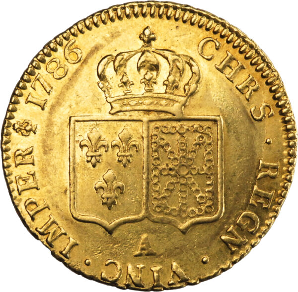 France Louis XVI Double Louis d'or 1786 Paris – Image 2