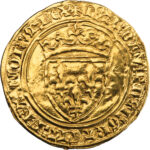 France Charles VI Écu d'or à la couronne  Saint-Pourçain