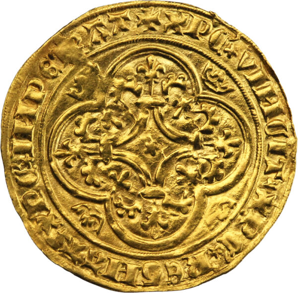 France Charles VI Écu d'or à la couronne  Saint-Pourçain – Image 2