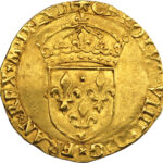 France Charles IX Écu d'or au soleil 1563 Montpellier