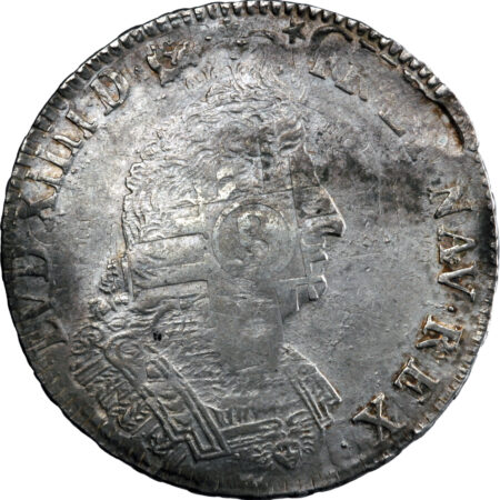 France Louis XIV Écu aux palmes 1694 Lille