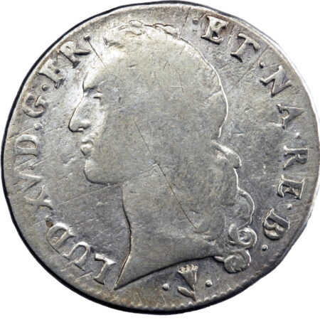 France Louis XV Écu de Béarn au bandeau 1751 Pau