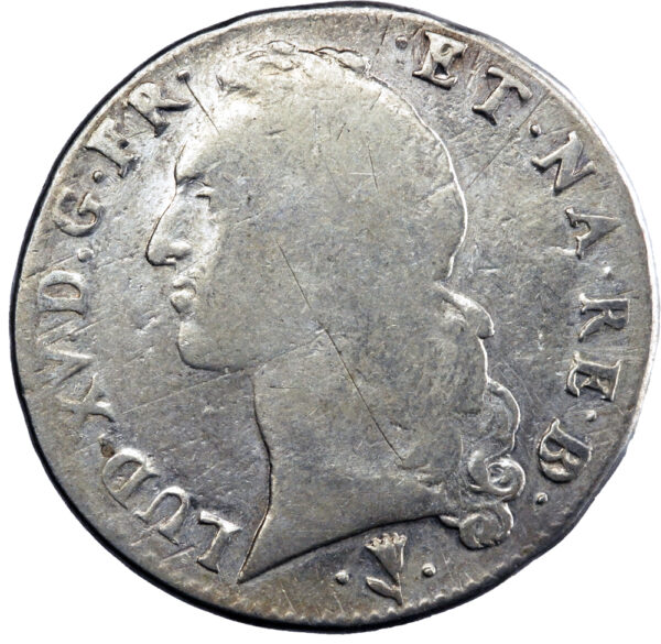 France Louis XV Écu de Béarn au bandeau 1751 Pau