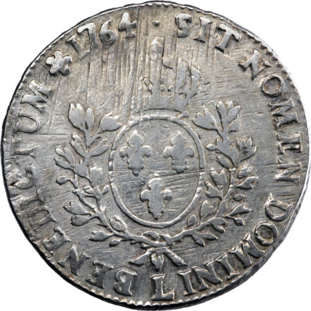 France Louis XV Écu au bandeau 1764 Bayonne – Image 2