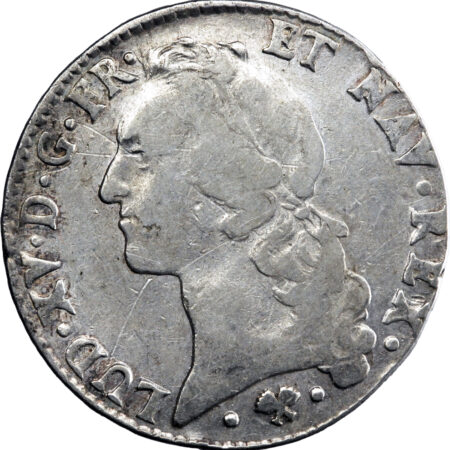 France Louis XV Écu au bandeau 1765 Bayonne
