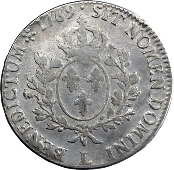 France Louis XV Écu au bandeau 1769 Bayonne – Image 2