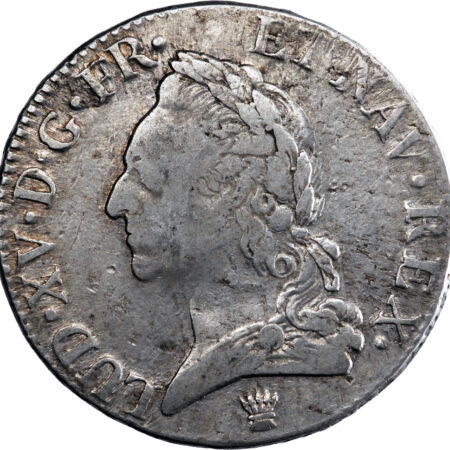 France Louis XV Écu à la vieille tête 1772 Limoges