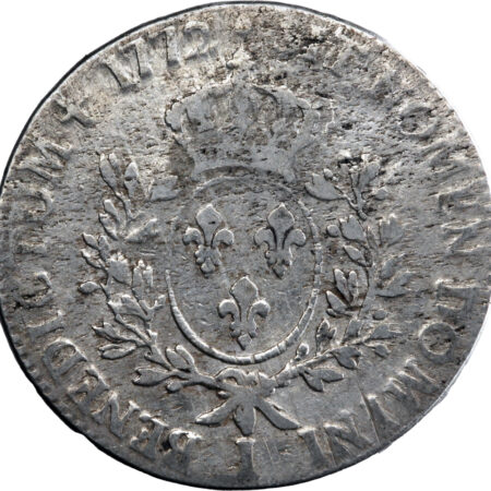 France Louis XV Écu à la vieille tête 1772 Limoges – Image 2