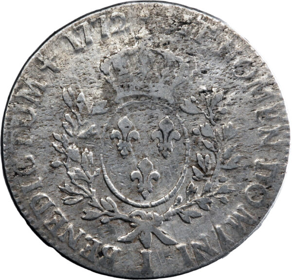 France Louis XV Écu à la vieille tête 1772 Limoges – Image 2
