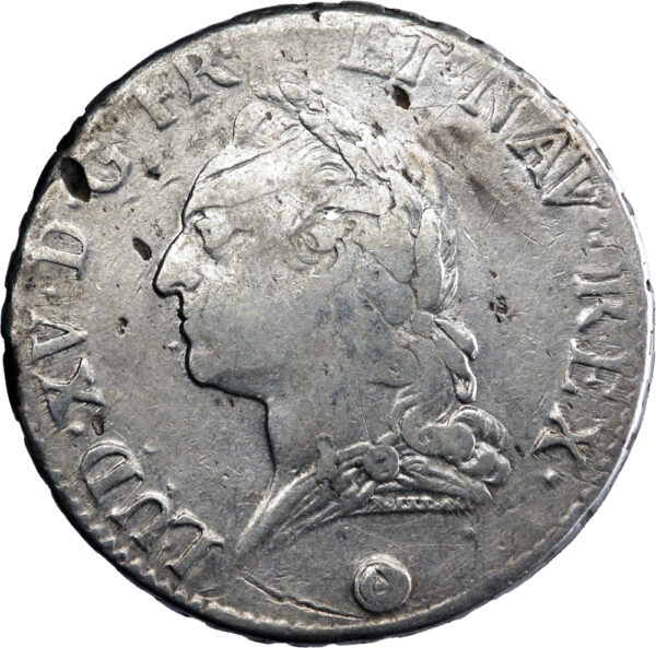 France Louis XV Écu à la vieille tête 1772 Perpignan