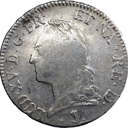 France Louis XV Écu à la vieille tête de Béarn 1773 Pau