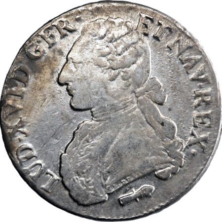France Louis XVI Écu aux branches d'olivier 1785 Perpignan