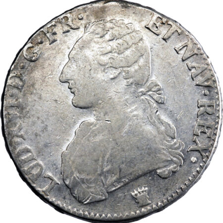 France Louis XVI Écu aux branches d'olivier 1791 Limoges