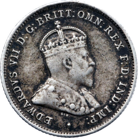 Australie Edward VII Sixpence 1910