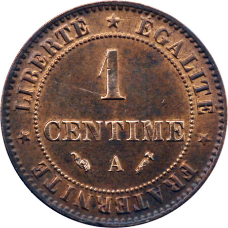 France  Centime 1896 Paris – Image 2