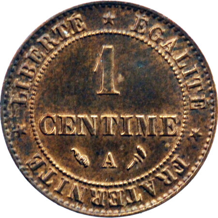 France  Centime 1897 Paris – Image 2