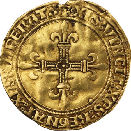 France Louis XII Écu d'or au soleil 1498-1515 Lyon – Image 2