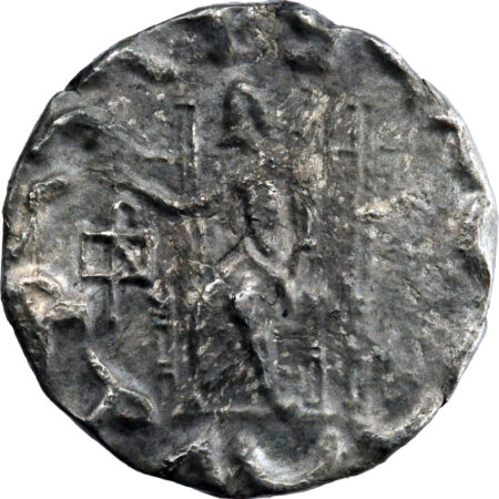 Royaume de Bactriane Hermaios Soter Tétradrachme 50-35 BC Kabul – Image 2