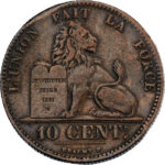 Belgique Léopold Ier 10 Centimes 1832 Bruxelles