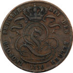 Belgique Léopold Ier 5 Centimes 1850 Bruxelles