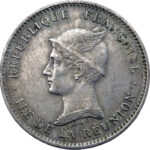 Île de la Réunion  50 Centimes 1896 Paris