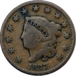États-Unis  Coronet Head Large Cent 1827 Philadelphie