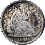 États-Unis  Seated Liberty Half Dime 1840 New Orleans